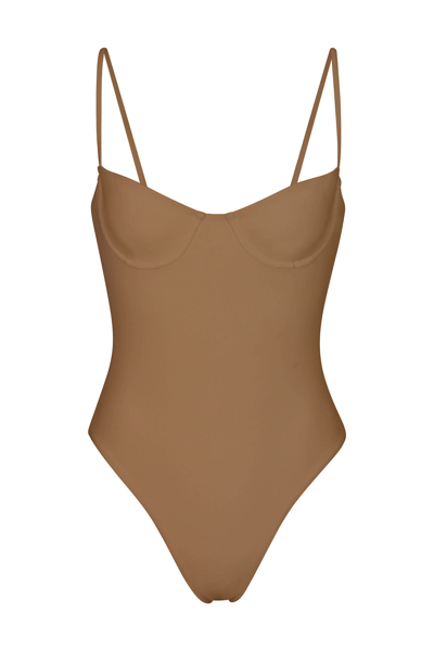 Anemos The Balconette Underwire One-piece In Sandstone