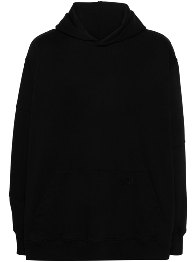 Mm6 Maison Margiela Numbers-motif Hoodie In Black