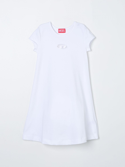 Diesel Dress  Kids Colour White