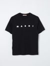 Marni Logo-print Crew-neck T-shirt In Black
