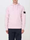 Stone Island Garment Dyed Crewneck In Pink
