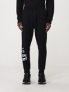 Dsquared2 Logo And Text Print Sweatpants In Black