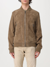 Belstaff Ribbed Cuffs Zip Pockets Jacket In Dove Grey