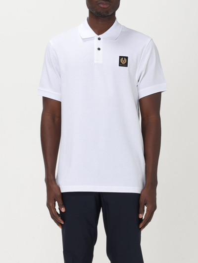 Belstaff Short-sleeve Polo Shirt In White