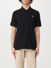 Belstaff Patch Polo Shirt In Black