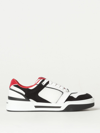 Dolce & Gabbana Leather And Mesh Sneaker In Multi
