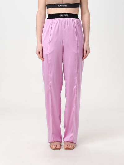 Tom Ford Pantaloni Violet In Pink