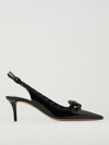 Valentino Garavani Rockstud Bow Slingback Pump In Patent Leather With Matching Studs 60mm Woman Blac In Black
