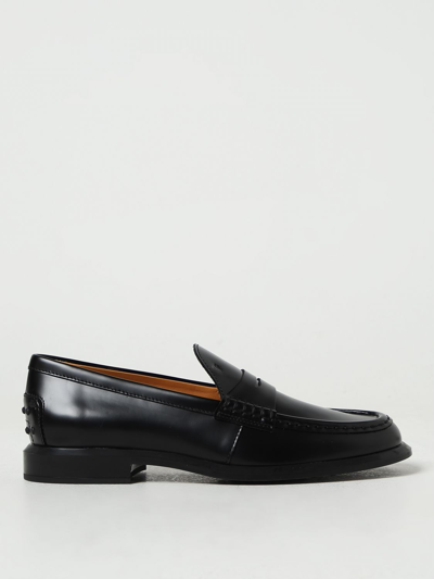 Tod's Woman Loafers Black Size 7.5 Calfskin