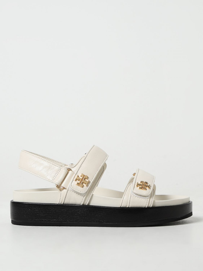 TORY BURCH FLAT SANDALS TORY BURCH WOMAN COLOR WHITE,F12493001