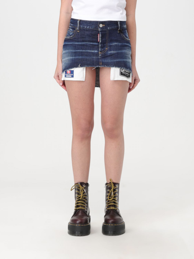 Dsquared2 Skirt  Woman Color Denim