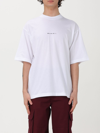 Marni White Cotton T-shirt With Logo Print In White