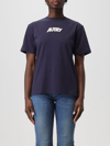 AUTRY T-SHIRT AUTRY WOMAN COLOR BLUE,F13015009