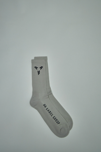 44 Label Group Socks In Grey Cotton In White