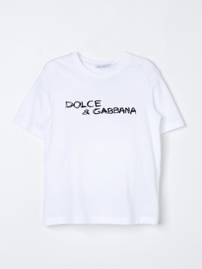 Dolce & Gabbana Kids' T恤  儿童 颜色 白色 In White