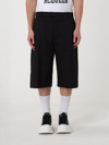 Alexander Mcqueen 4-pocketed Wide Leg Cotton Shorts In Black