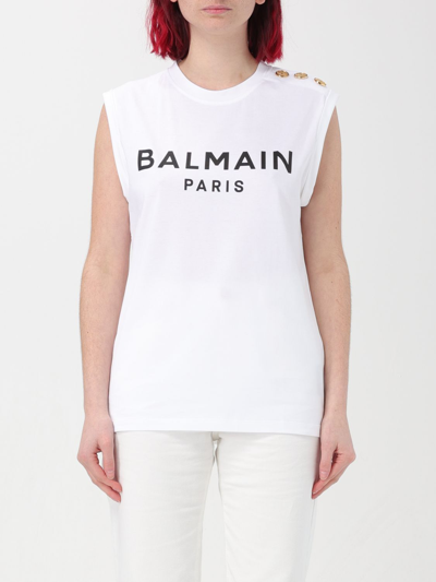 BALMAIN T-SHIRT BALMAIN WOMAN COLOR WHITE,F12741001