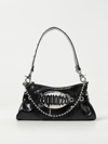 Dsquared2 Gothic Leather Shoulder Bag In Black