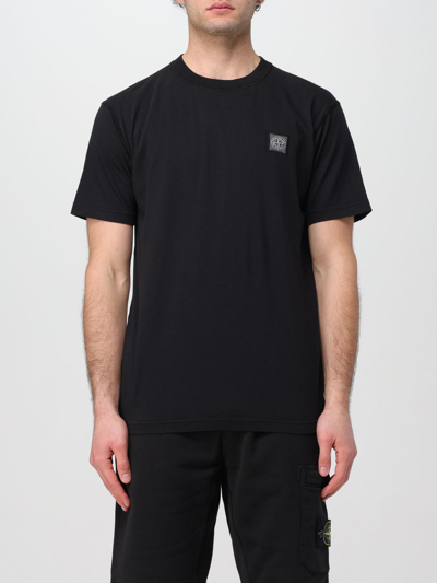 STONE ISLAND T恤 STONE ISLAND 男士 颜色 黑色,F14548002