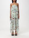 Stella Mccartney Lady Garden-print Silk Chiffon Dress In Multicolor