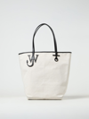 Jw Anderson Jw Tall Anchor Logo Plaque Tote Bag In Natural