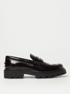 Tod's Calfskin Lug-sole Penny Loafers In Black