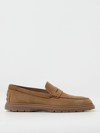 Tod's Man Loafers Military Green Size 6 Leather In Beige