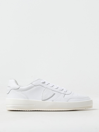 Philippe Model Nice Low Sneakers In White Leather