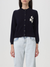 Isabel Marant Étoile Midnight Blue Cotton Blend Newton Cardigan