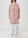 Isabel Marant Étoile Gabriel Check Coat In Pink