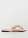 Bally Larise Flat Sandals In White