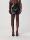 Courrèges Reedition Vinyl Mini Skirt In Black