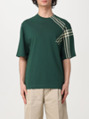 BURBERRY T恤 BURBERRY 男士 颜色 绿色,F15009012