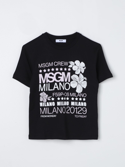 Msgm T-shirt  Kids Kids Color Black