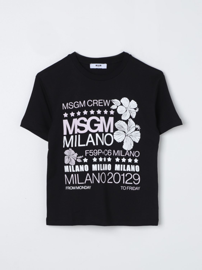Msgm T-shirt  Kids Kids Colour Black