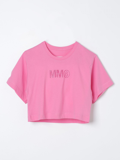 Mm6 Maison Margiela Babies' T恤  儿童 颜色 粉色 In Pink