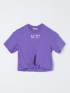 N°21 T恤 N° 21 儿童 颜色 紫色,F15147019