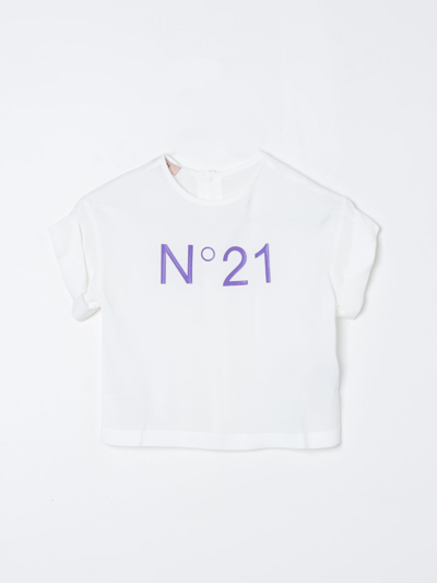 N°21 Shirt N° 21 Kids Colour White