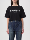 BALMAIN T-SHIRT BALMAIN WOMAN colour BLACK,f15206002