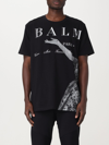 BALMAIN T恤 BALMAIN 男士 颜色 黑色,F15222002