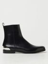 Alexander Mcqueen Metal Heel Ankle Boots In Black