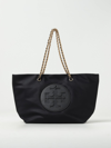 Tory Burch "ella" Shopper Bag In Black