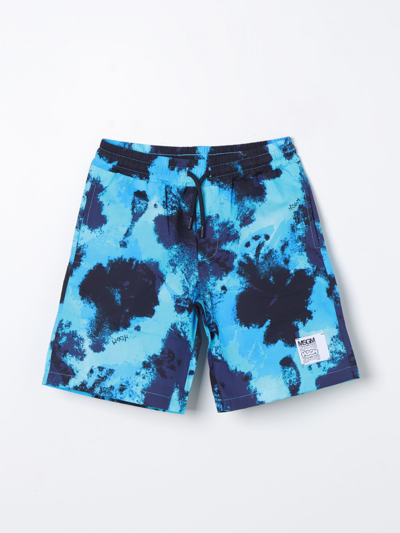 Msgm Shorts  Kids Kids Colour Gnawed Blue