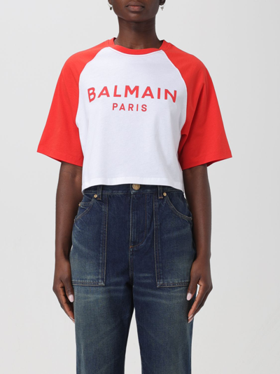 Balmain T-shirt  Woman Colour White