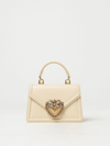 Dolce & Gabbana Devotion Bag In Leather In Butter