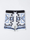 Dolce & Gabbana Logo-print Cotton Shorts In Multicolor