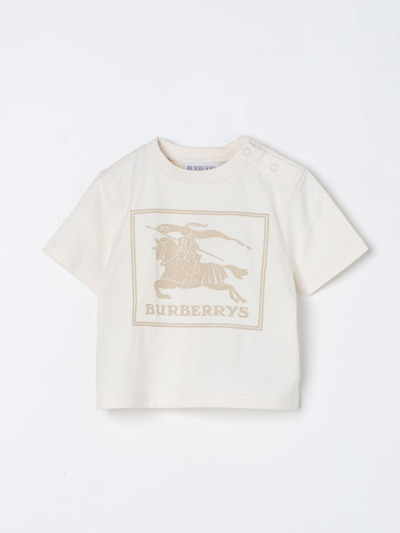 Burberry Babies' T恤  Kids 儿童 颜色 奶油黄 In Yellow Cream