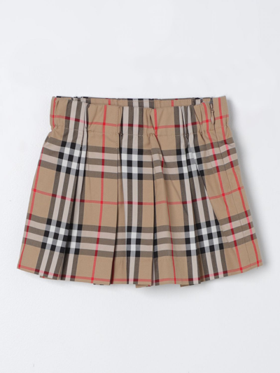 Burberry Babies' Beige Cotton Skirt