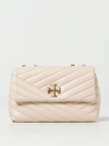 Tory Burch Kira Bag In Quilted Leather In 米色