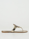 Tory Burch Miller Crystal Embellished Thong Sandals In Gold
